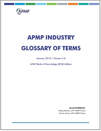 Cover image of APMP Industry Glossary of Terms